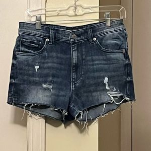 Lucky Brand Dark Blue High Rise Denim Shorts